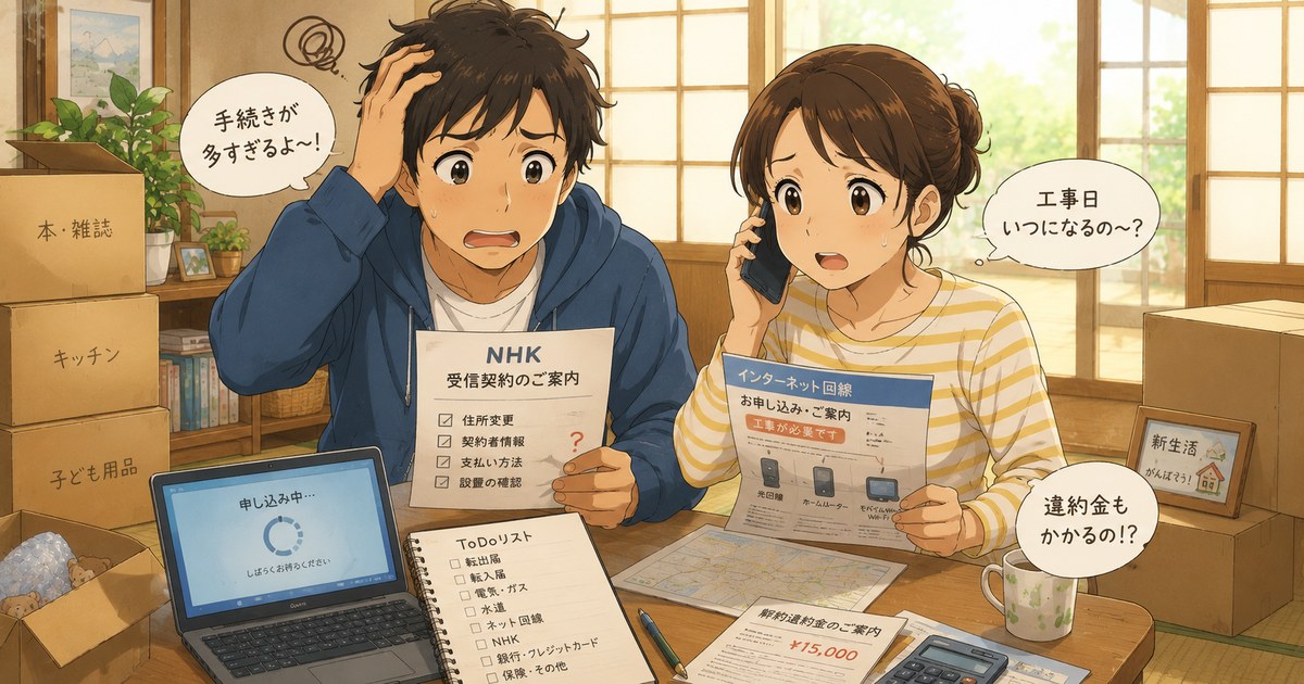 引っ越し,NHK,トラブル,ネット回線