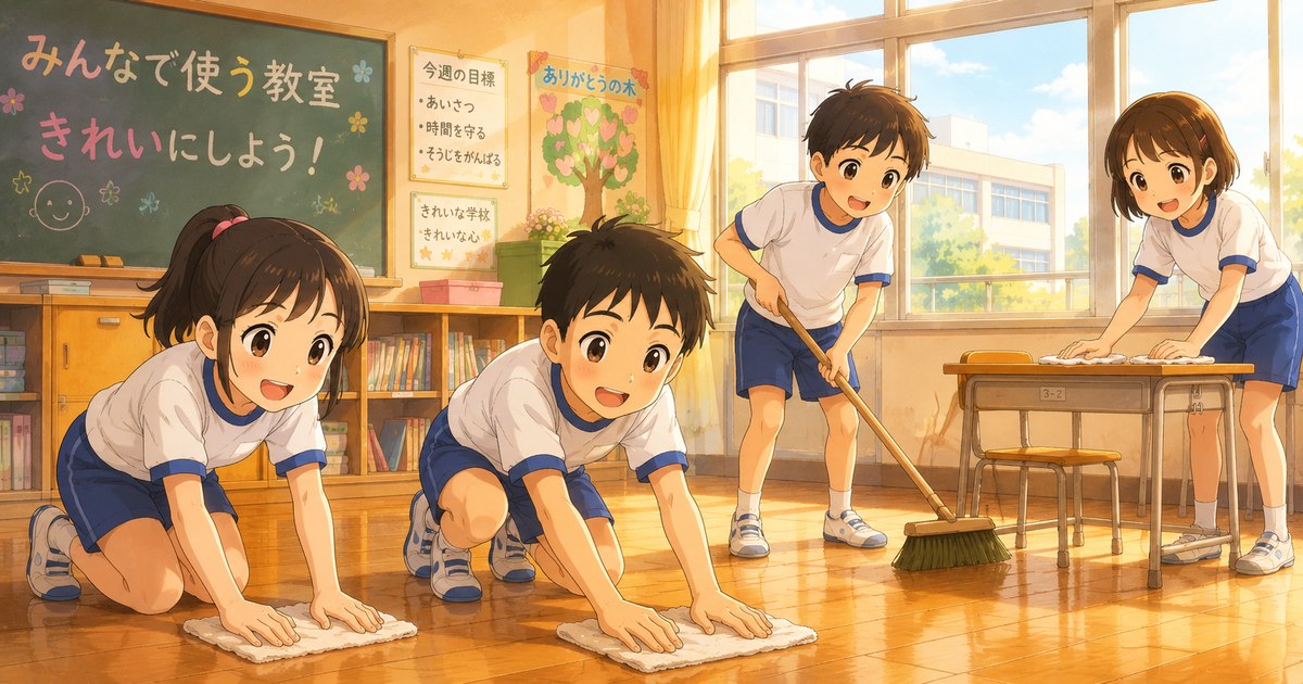 学校掃除,日本だけ