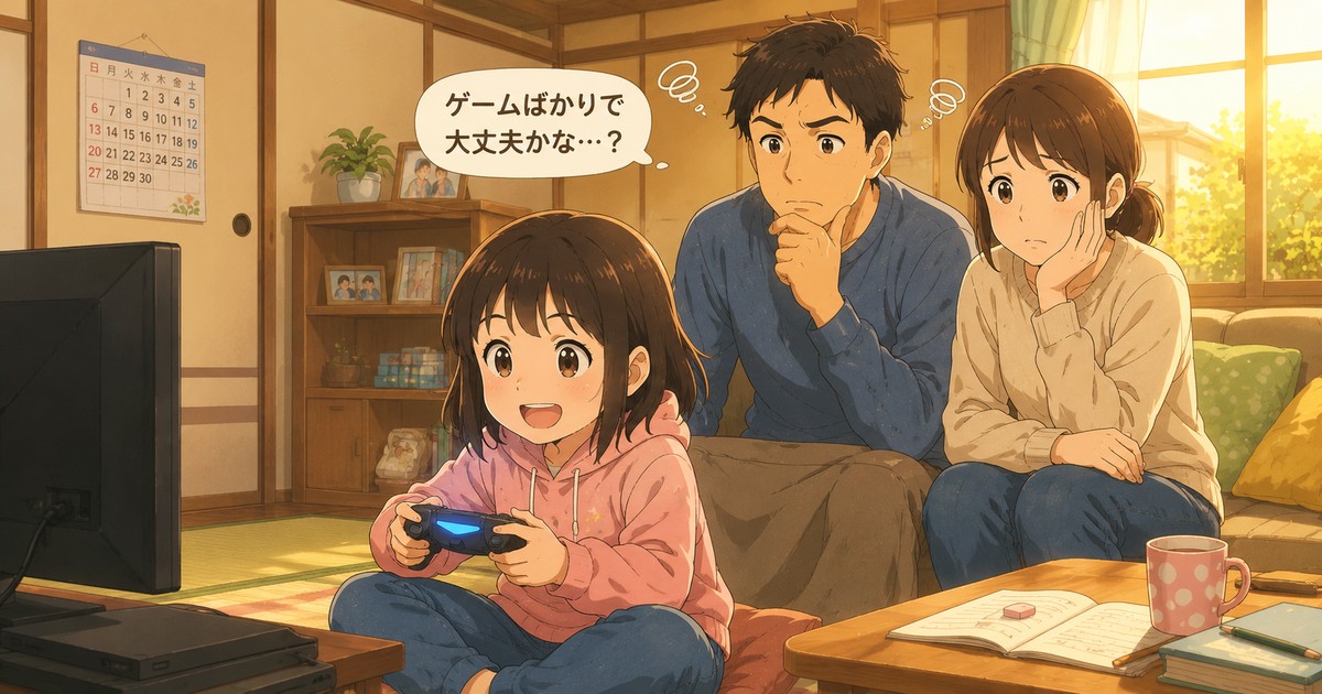 ゲームばかりで心配